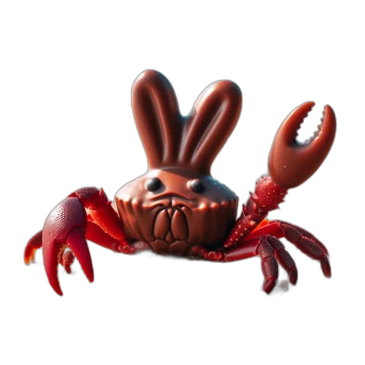 creature, animal, food, 3d render transparent PNG cut-out
