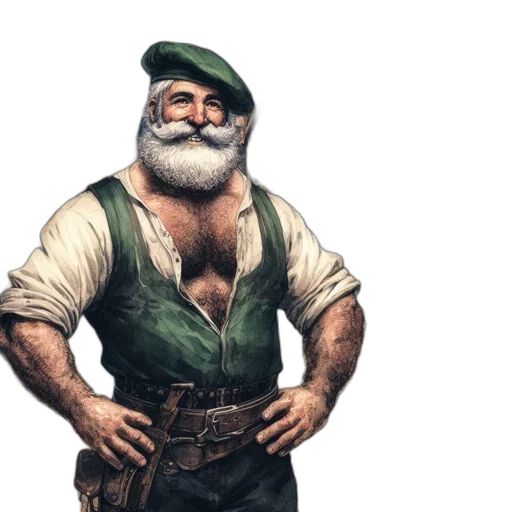 staff, hat, face, concept art transparent PNG cut-out