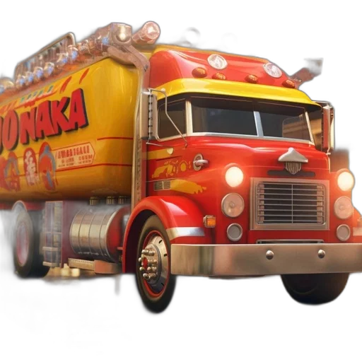 weapon, car, food, 3d render transparent PNG cut-out