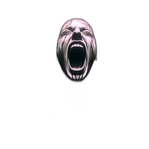 face, mask, creature, hair transparent PNG cut-out
