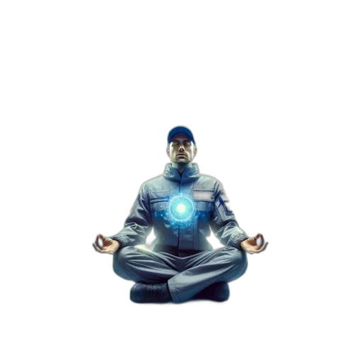 staff, robot, jacket, concept art transparent PNG cut-out