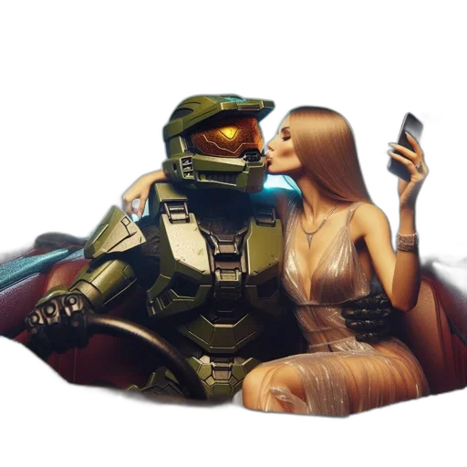 robot, weapon, face, concept art transparent PNG cut-out