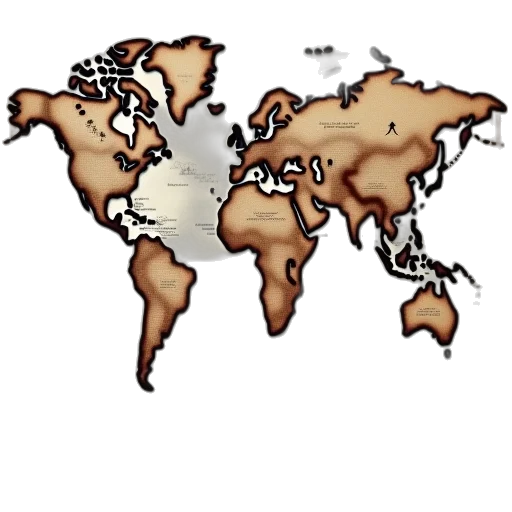 earth tones, maps, world, calendar transparent PNG cut-out