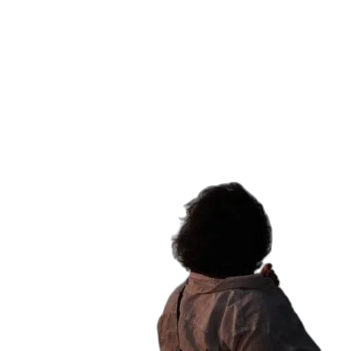 jacket, hair, staff, face transparent PNG cut-out