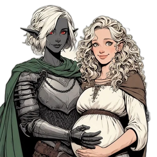 fantasy art, concept art, comic book art, pixel art transparent PNG cut-out