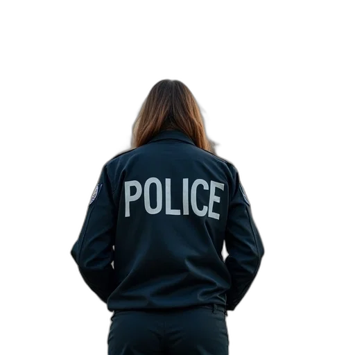jacket, staff, dress, weapon transparent PNG cut-out