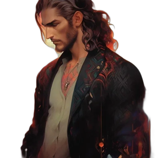 jacket, concept art, fantasy art, photorealistic transparent PNG cut-out