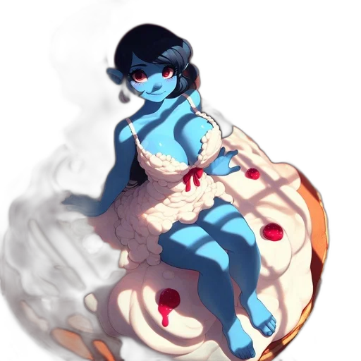 dress, food, staff, creature transparent PNG cut-out