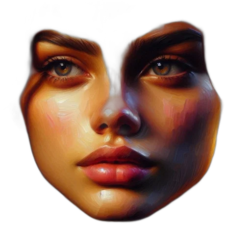 face, mask, jewelry, crown transparent PNG cut-out