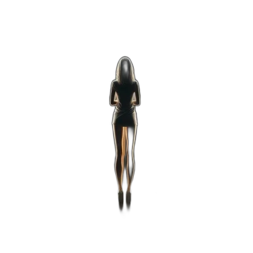 dress, hair, creature, robot transparent PNG cut-out