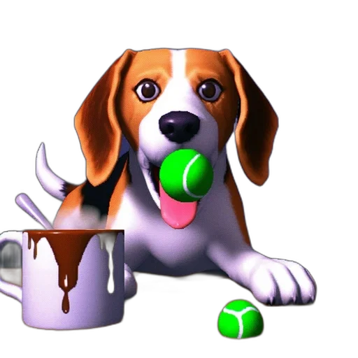 staff, animal, food, 3d render transparent PNG cut-out
