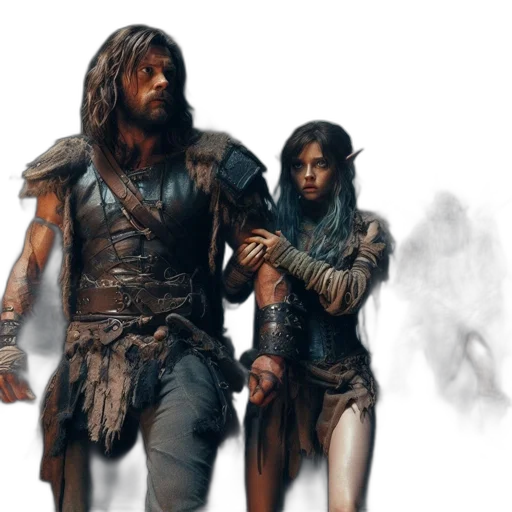 concept art, fantasy art, comic book art, photorealistic transparent PNG cut-out