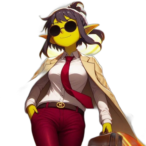 staff, jacket, concept art, 3d render transparent PNG cut-out