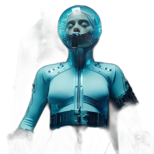 mask, robot, face, creature transparent PNG cut-out