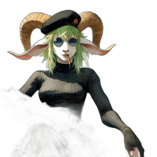 hat, mask, staff, dress transparent PNG cut-out