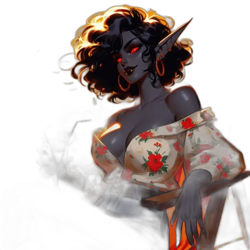 dress, concept art, fantasy art, comic book art transparent PNG cut-out