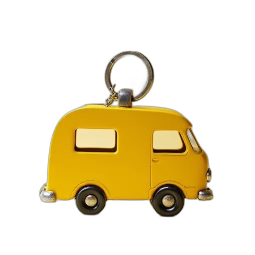 car, jewelry, 3d render, yellow transparent PNG cut-out