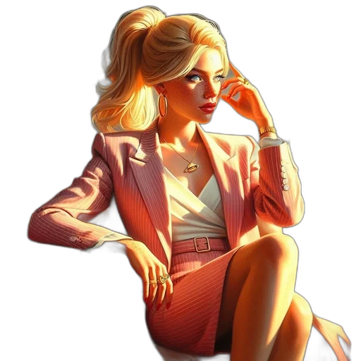 staff, jacket, dress, jewelry transparent PNG cut-out