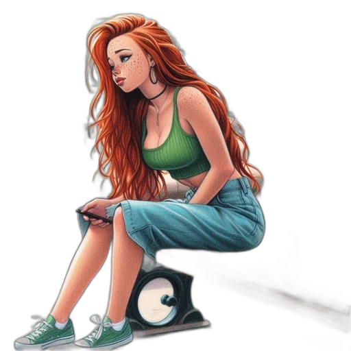 comic book art, cartoon, concept art, fantasy art transparent PNG cut-out