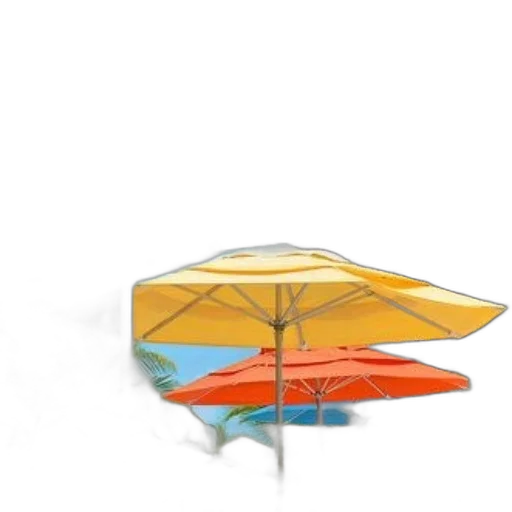 umbrella, furniture, hat, staff transparent PNG cut-out