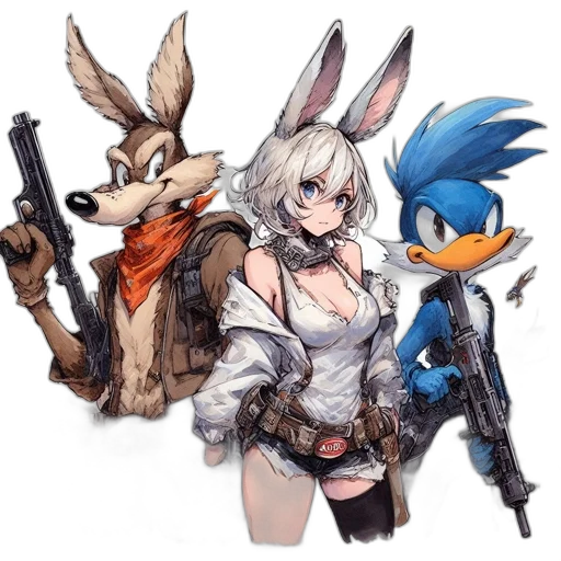 weapon, animal, pixel art, concept art transparent PNG cut-out