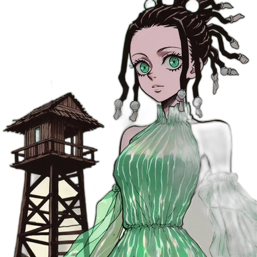dress, staff, concept art, anime transparent PNG cut-out