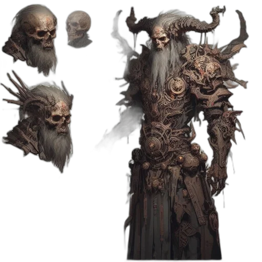 creature, concept art, fantasy art, 3d render transparent PNG cut-out
