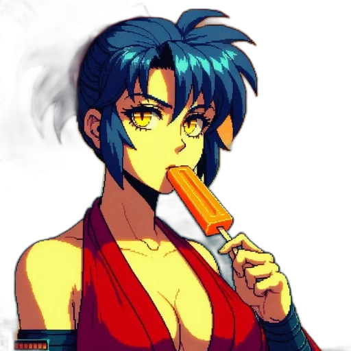 staff, weapon, anime, vaporwave transparent PNG cut-out