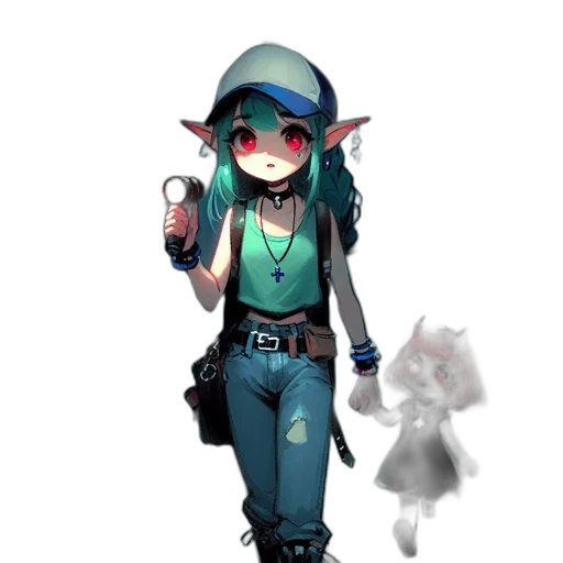 staff, creature, concept art, fantasy art transparent PNG cut-out