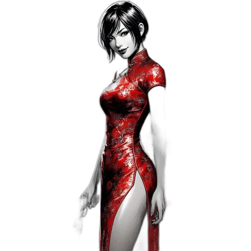dress, concept art, fantasy art, comic book art transparent PNG cut-out