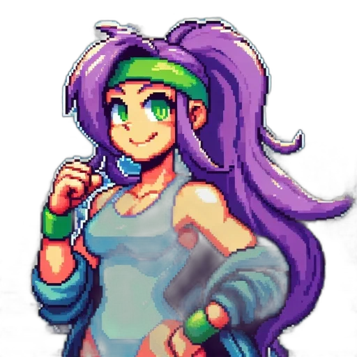 staff, weapon, pixel art, vaporwave transparent PNG cut-out