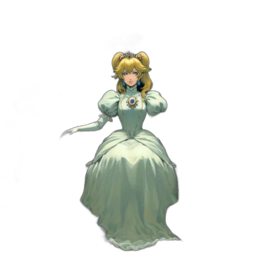 dress, staff, crown, jewelry transparent PNG cut-out