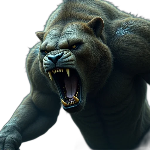 creature, animal, 3d render, concept art transparent PNG cut-out