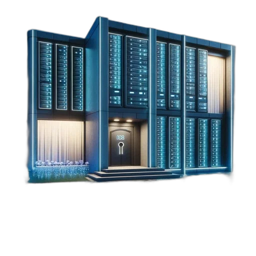 building, 3d render, illuminated, multi-story transparent PNG cut-out