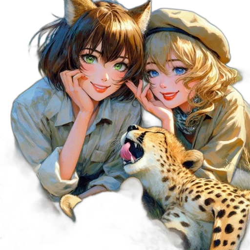 animal, staff, anime, watercolor transparent PNG cut-out