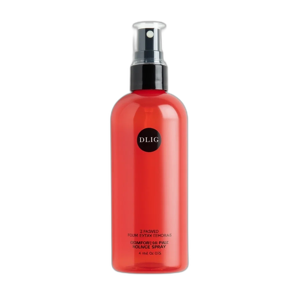 bottle, hair, red, spray transparent PNG cut-out