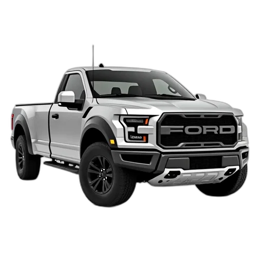3d render, silver, pickup, truck transparent PNG cut-out