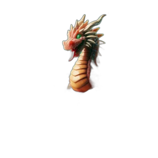 dragon, staff, creature, animal transparent PNG cut-out