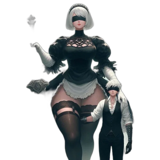 robot, staff, dress, mask transparent PNG cut-out