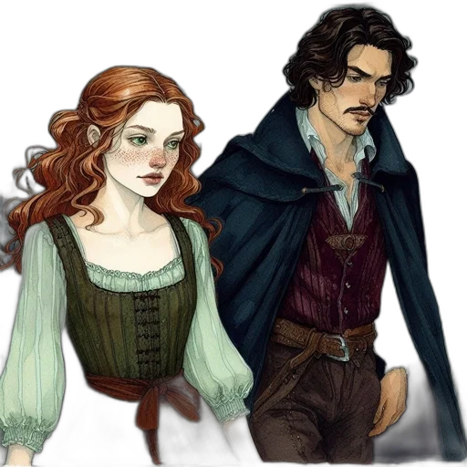 fantasy art, concept art, comic book art, watercolor transparent PNG cut-out