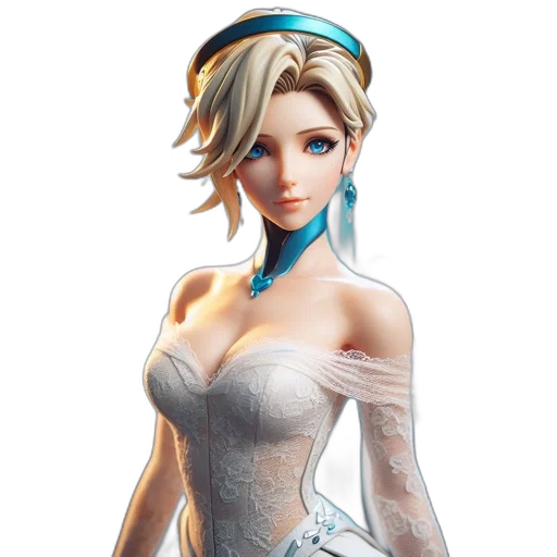 dress, staff, concept art, fantasy art transparent PNG cut-out