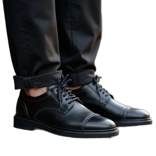 shoes, photorealistic, 3d render, dark transparent PNG cut-out