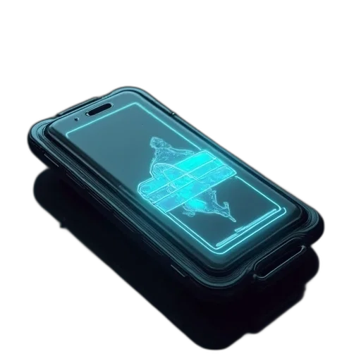 weapon, cyberpunk, 3d render, concept art transparent PNG cut-out