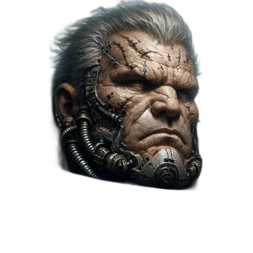 face, mask, creature, staff transparent PNG cut-out