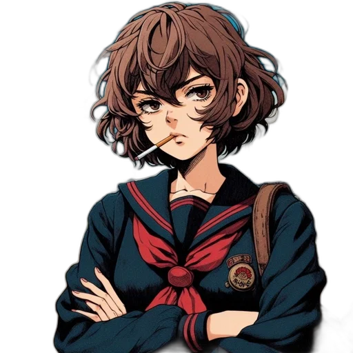 face, staff, jacket, hair transparent PNG cut-out