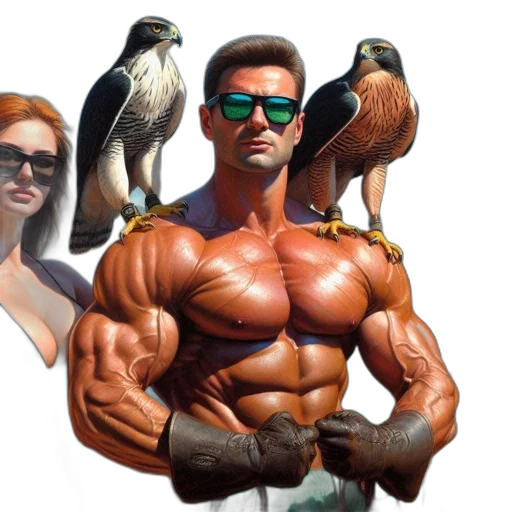 animal, photorealistic, concept art, comic book art transparent PNG cut-out