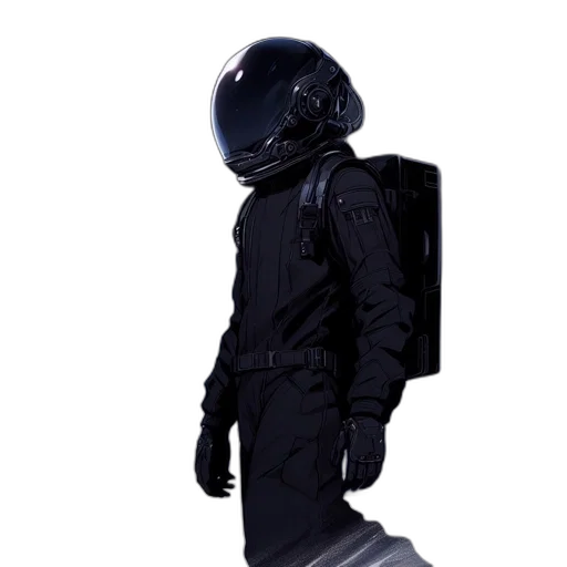jacket, staff, robot, mask transparent PNG cut-out