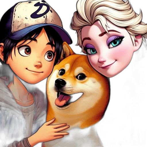 cartoon, anime, photorealistic, comic book art transparent PNG cut-out