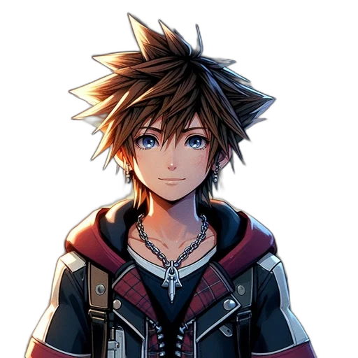 jacket, face, hair, staff transparent PNG cut-out