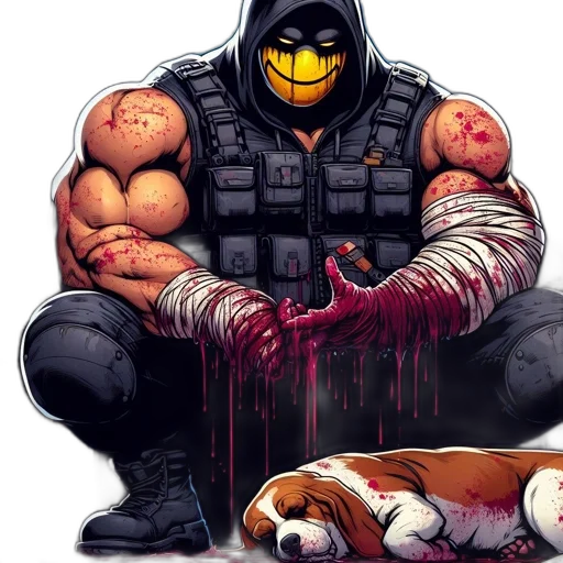 animal, comic book art, cyberpunk, concept art transparent PNG cut-out
